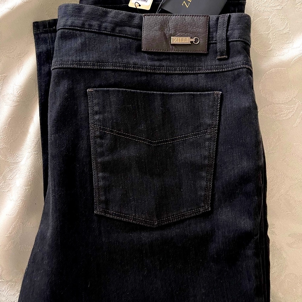Zilli Men's Black Jeans